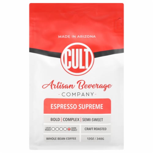 Cult Espresso Supreme Dark Roast Whole Bean Coffee, 12 oz - Fry’s Food ...