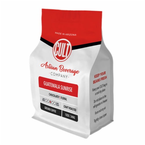 Cult Guatemala Sunrise Medium Roast Ground Coffee Perspective: front