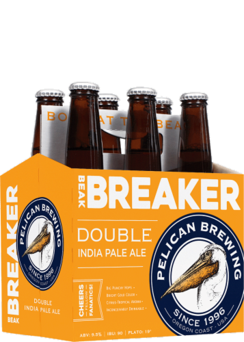 Pelican Brewing Beak Breaker Double IPA Perspective: front