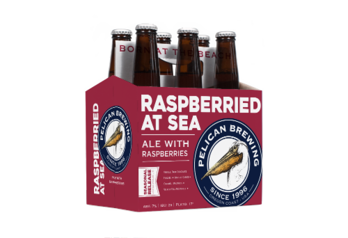 Pelican Brewing Company Rasperried At Sea Craft Beer Perspective: front