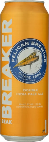 Pelican Brewing Company Beak Breaker Double India Pale Ale Beer Single Can Perspective: front