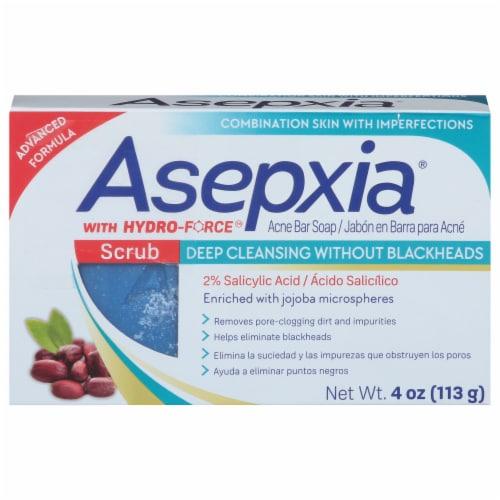 Asepxia® Acne Bar Soap with Hydro-Force Perspective: front