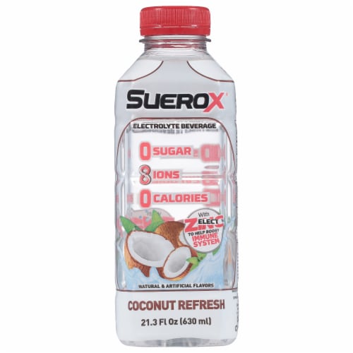 SueroX® Coconut Refresh Electrolyte Beverage Perspective: front