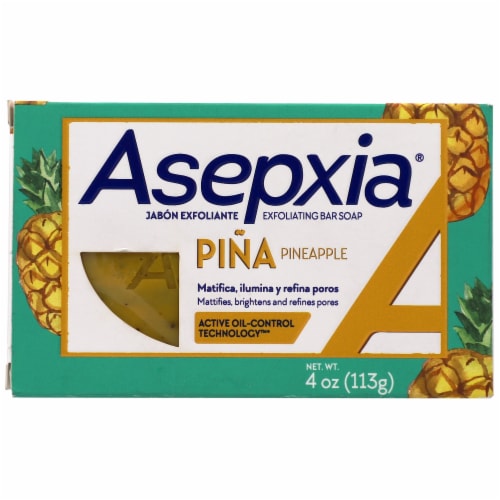 Asepxia® Pina Pineapple Exfoliating Bar Soap Perspective: front