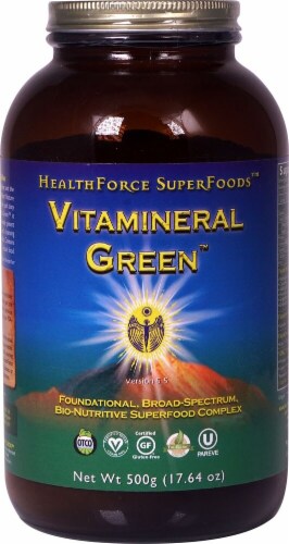 HealthForce Superfoods Vitamineral Green™ Powder Perspective: front