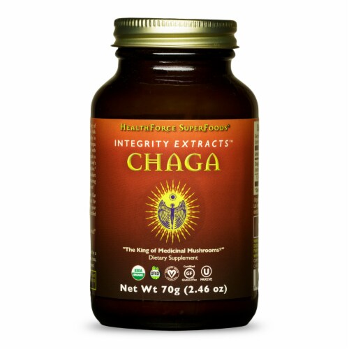 HealthForce SuperFoods Integrity Extracts Chaga Powder Perspective: front