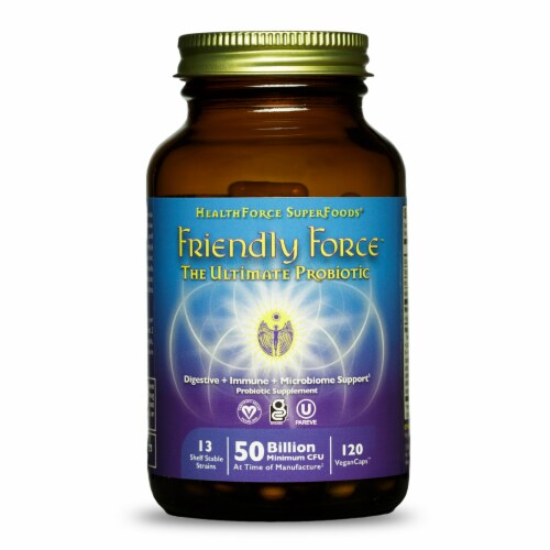 HealthForce SuperFoods Friendly Force Ultimate Probiotic Perspective: front