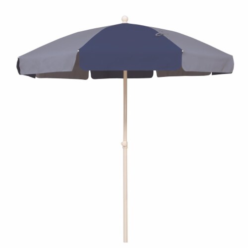 SimplyShade SSUB865KIT-P034-P038 Tahiti 6.5 ft. Polyester Beach Umbrella with Fiberglass Ribs Perspective: front