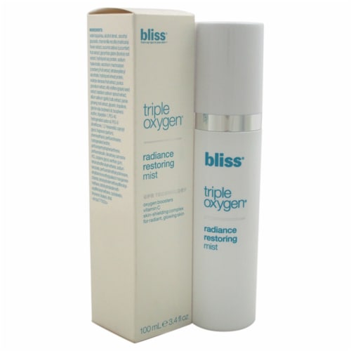 Triple Oxygen Radiance Restoring Mist by Bliss for Unisex - 3.4 oz Mist Perspective: front