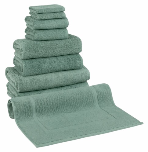 ARSENAL 9 PC TOWEL SET WITH BATHMAT Perspective: front