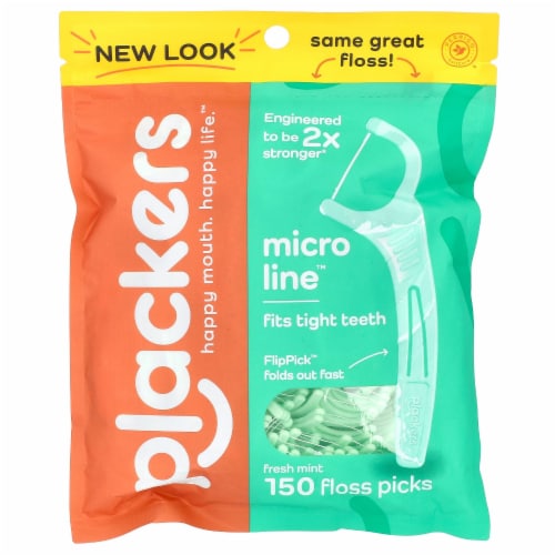 Plackers ™ Micro Mint Dental Flossers Perspective: front