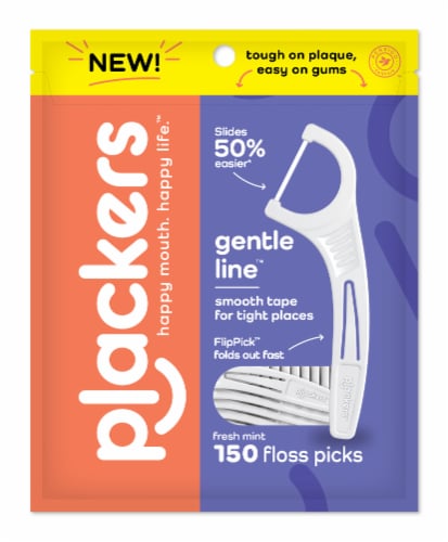 Plackers™ Gentle Line™ Floss Picks Perspective: front
