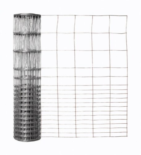 Garden Craft 28 in. H X 50 ft. L Steel Garden Fence Silver