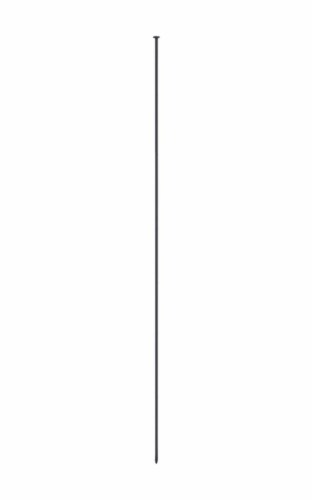 Origin Point Brand 56.4 in. H x 0.8 in. L Multi-Purpose Black Steel Fence Post Perspective: front