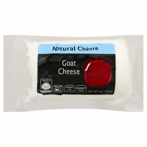 Natural & Kosher Chevre Plain Goat Cheese Perspective: front