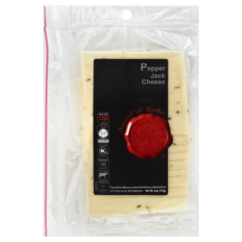 Natural & Kosher Pepper Jack Cheese Perspective: front