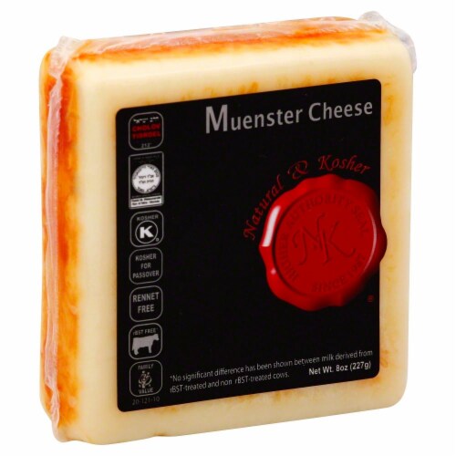 Natural & Kosher Muenster Cheese Perspective: front