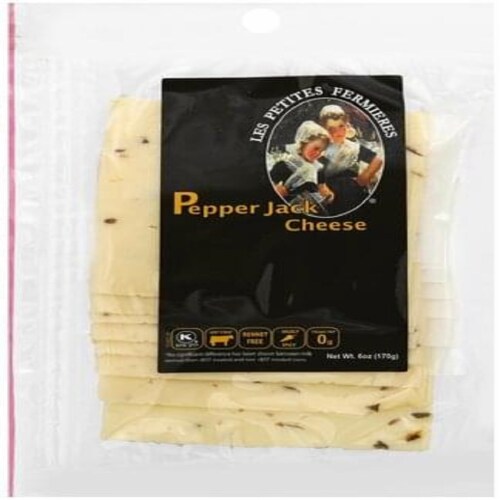 Les Petites Fermieres Pepper Jack Cheese Perspective: front