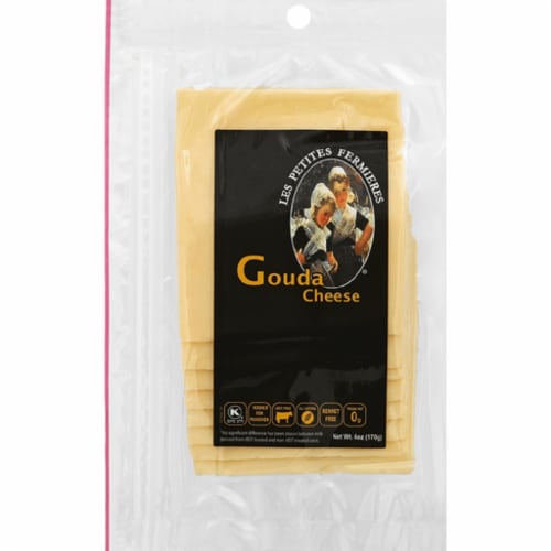 Les Petites Fermieres Gouda Sliced Cheese Perspective: front
