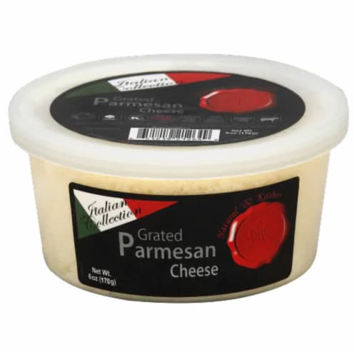 Natural & Kosher Grated Parmesan Cheese Perspective: front
