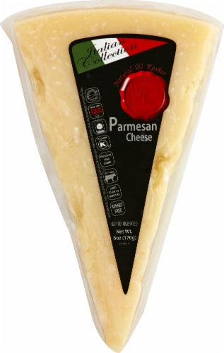 Natural & Kosher Parmesan Cheese® Wedge Perspective: front
