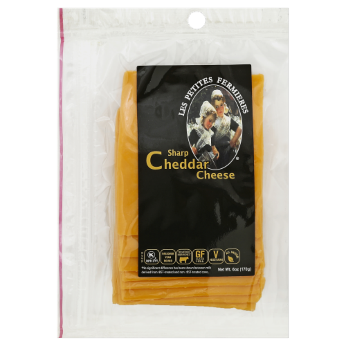 Les Petites Fermieres Sharp Cheddar Cheese Perspective: front