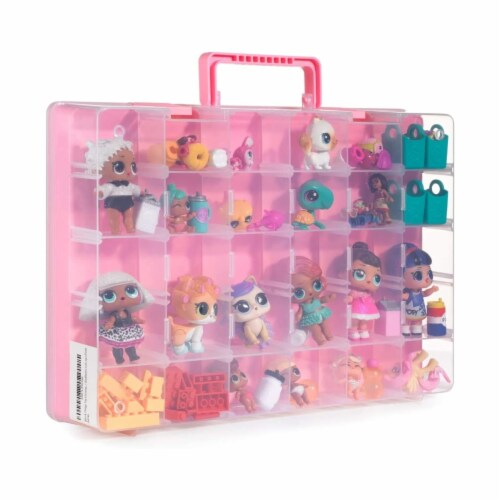 Bins & Things Toys Organizer Storage Case With 48 Compartments Compatible  With Lol 