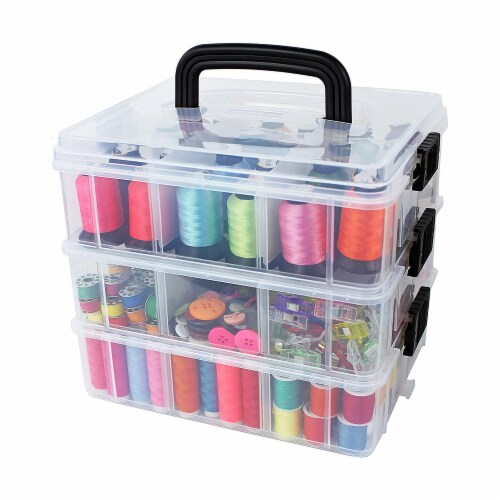 3 Tier Plastic Craft Storage Organizer Box Case with Adjustable  Compartments, PACK - Fry's Food Stores