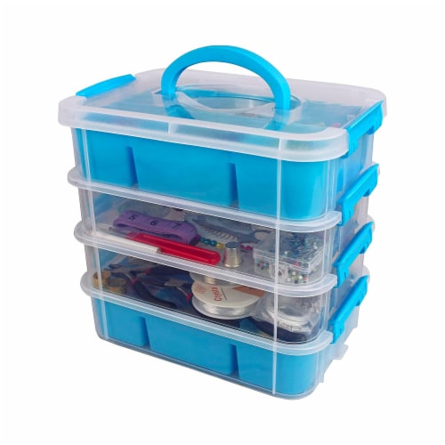 Blue Small Plastic Storage Bin