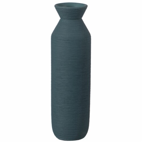 Decorative Ceramic Vase, Modern Style Centerpiece Table Vase blue Perspective: front