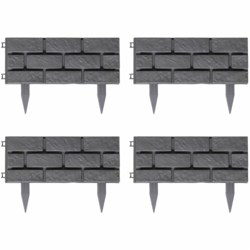 Imitation Stone Brick Designed Garden Border Edging Picket Fence, High