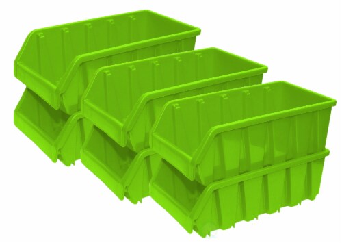 SHELF BIN UNITS -- COMPLETE PACKAGES, Bin Green, Size D x