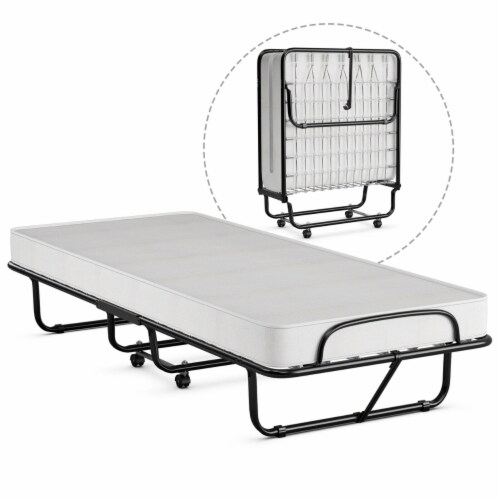 Rollaway Folding Metal Bed Memory Foam Mattress Cot Guest Made in Italy 1 unit Fred Meyer