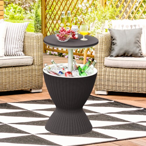 Outdoor ice discount cooler table