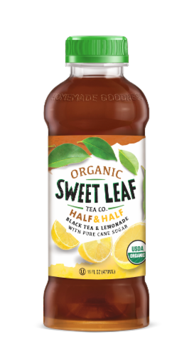 Sweet Leaf Organic Lemonade Half & Half Iced Tea Perspective: front