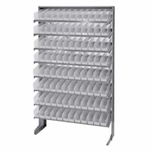 Quantum Storage QPRS-100CL Single Sided Pick Rack with 96 Storage Bins Perspective: front
