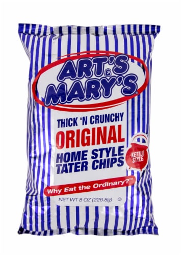 Art's & Mary's Thick N Crunchy Original Potato Chips Perspective: front