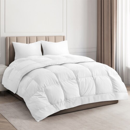 CGK Linens Goose Down Alternative Comforter - Twin - White Perspective: front