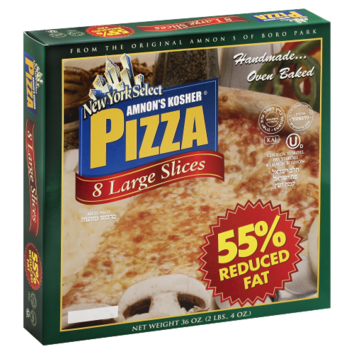 Amnon's Kosher 55% Reduced Fat Pizza Perspective: front
