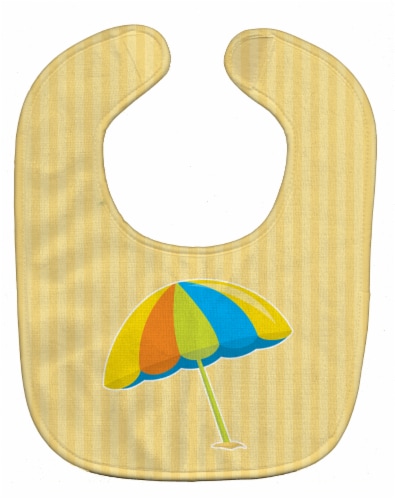 Carolines Treasures BB8643BIB Beach Umbrella Baby Bib Perspective: front