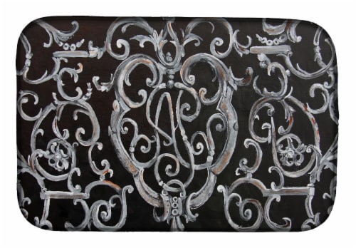 Carolines Treasures 8927DDM Ironwork Fence Dish Drying Mat Perspective: front