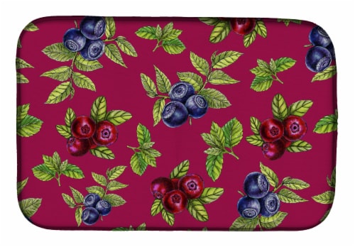 Carolines Treasures BB5209DDM Berries Dish Drying Mat Perspective: front