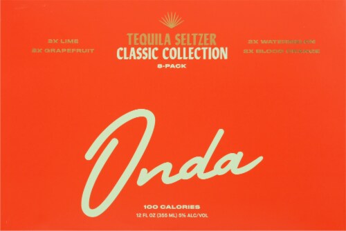 Onda Tequila Seltzer Classic Collection Variety Pack Perspective: front