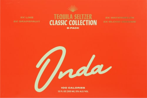 Onda Tequila Seltzer Classic Collection Variety Pack Perspective: front