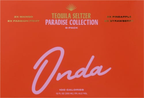 Onda Paradise Collection Tequila Hard Seltzer Variety Pack Perspective: front
