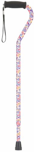 Nova Cane with Offset Handle - Butterfly Symphony Perspective: front