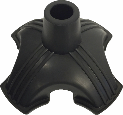 Nova Cane Quad Tip 3/4" Shaft - Black Perspective: front
