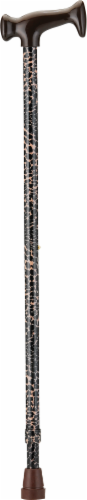 Nova Cane with T Handle - Leopard Perspective: front