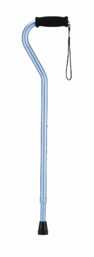 Nova Cane with Offset Handle - Blue Perspective: front