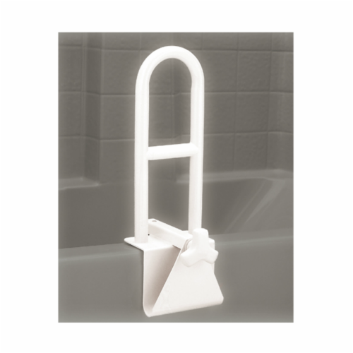Nova Tub Grab Bar - White Perspective: front
